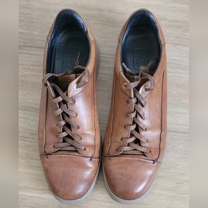 Ermenegildo Zegna tan leather shoes, size 9.5